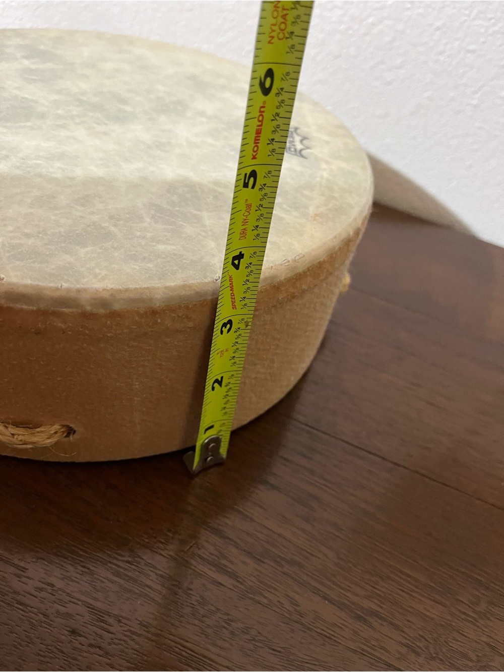 Remo Buffalo Drumhead Hand Drum - Natural Beige— no drumstick - Picture 6 of 7